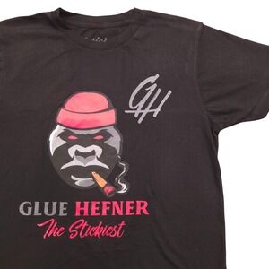 Glue Hefner‎ Short Sleeve Concert T-Shirt Sticky Situations Men's Small